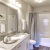 Cozy, modern bathroom with large counter