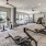 Open, large fitness center with large windows