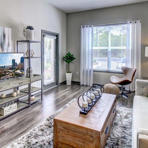 living room with modern decor and media center living room with modern decor and media center